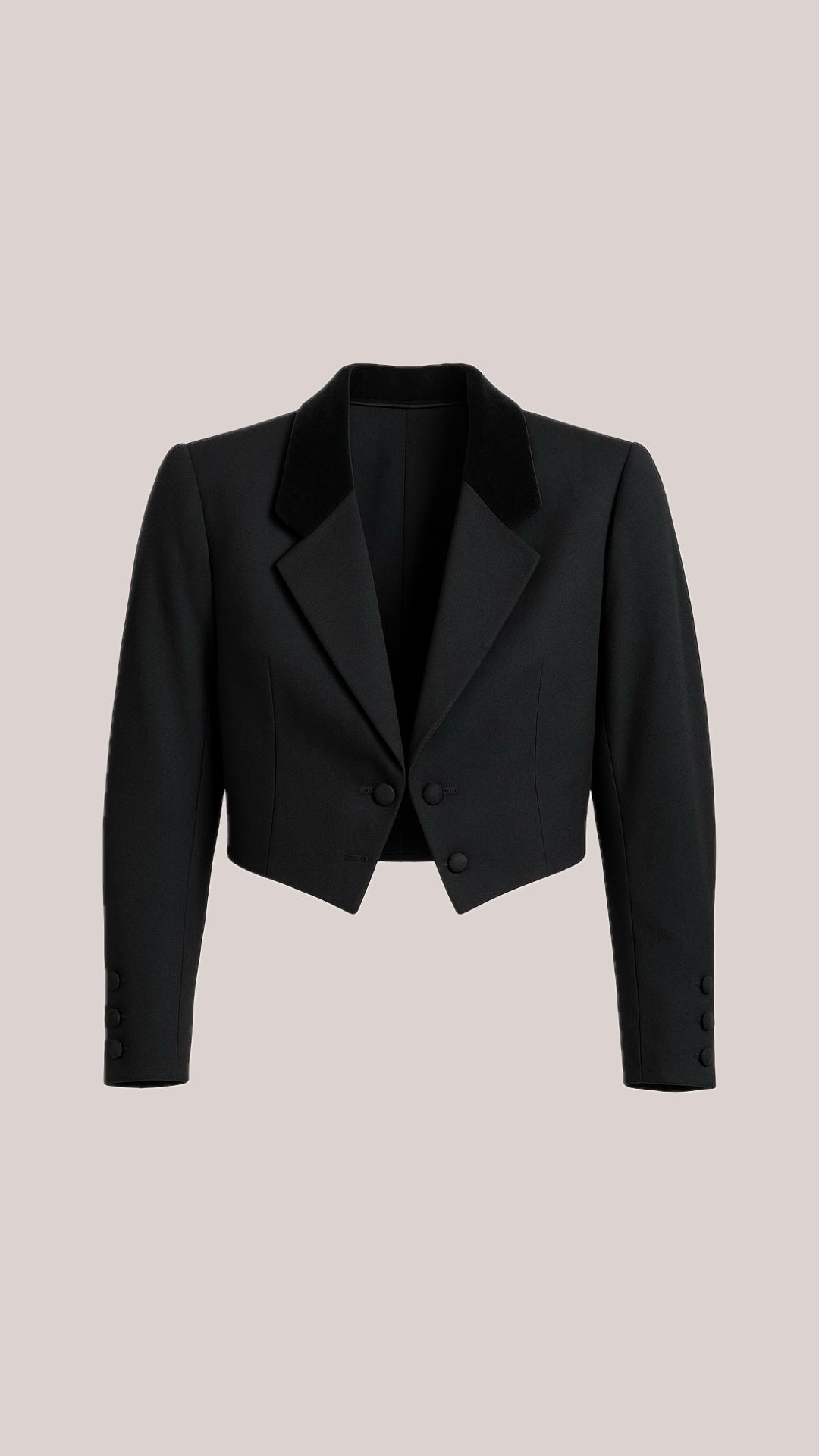 Blazer esmoquin negra