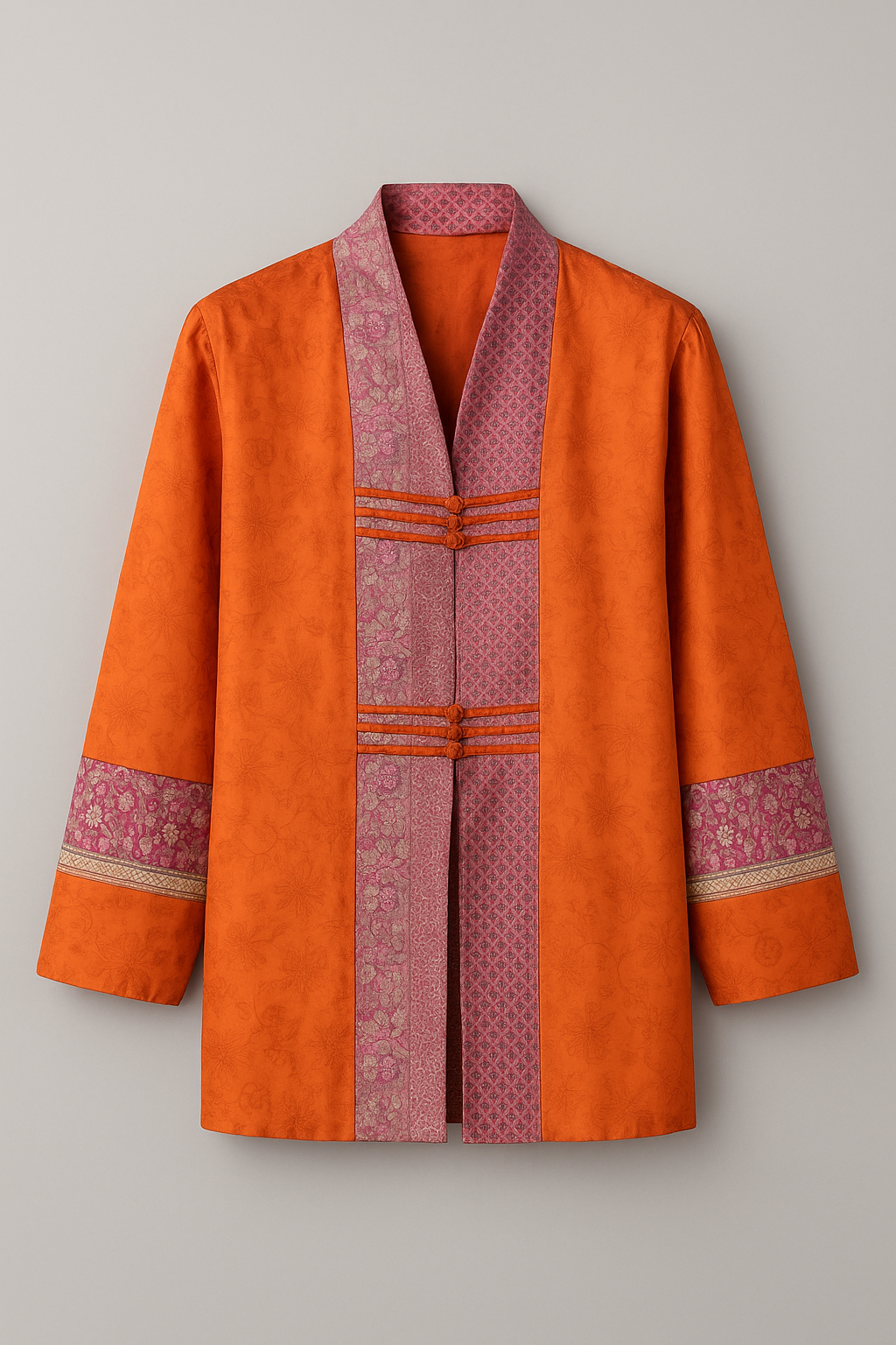 Chaqueta asiática seda