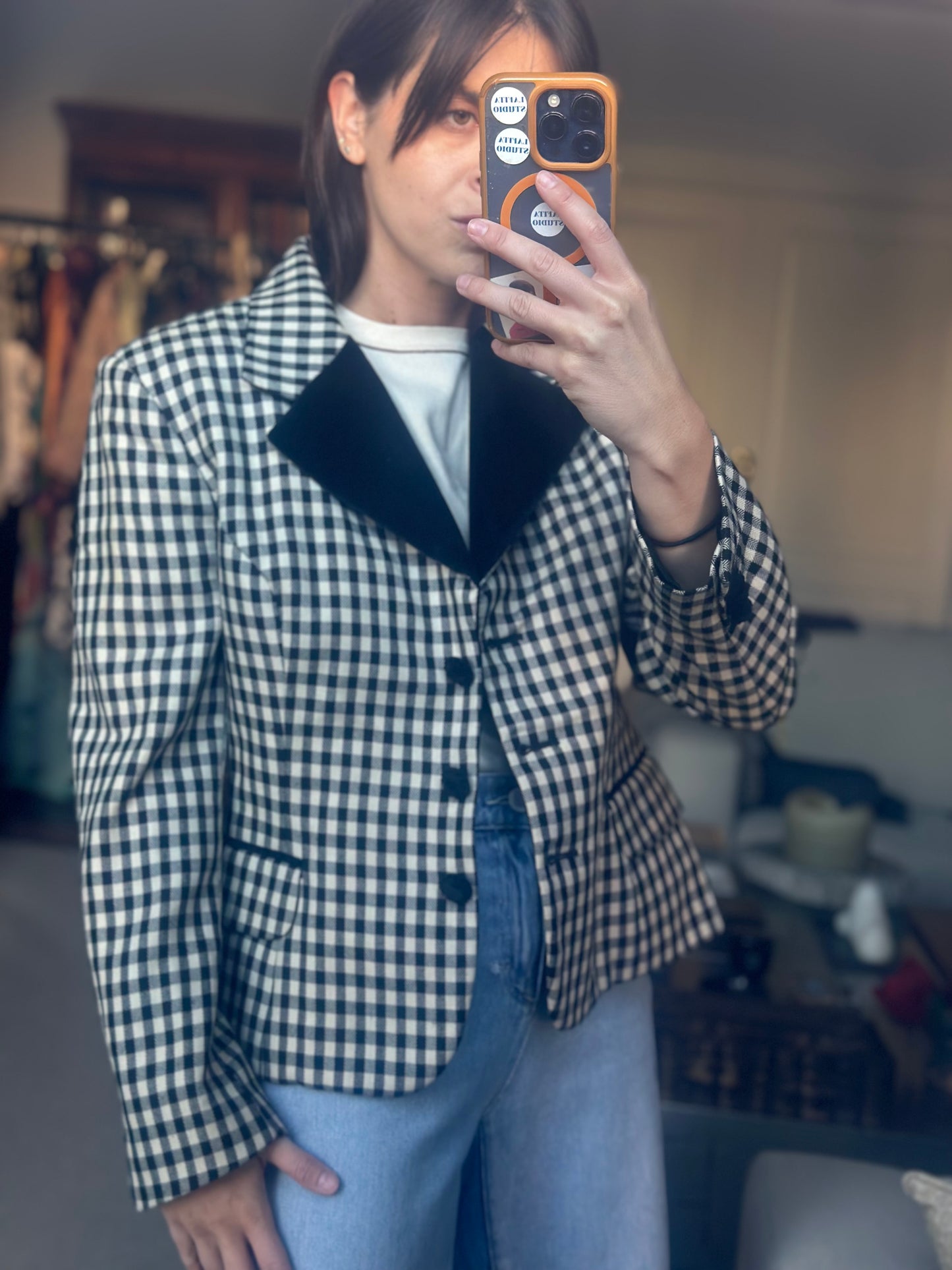 Blazer Vichy Velvet