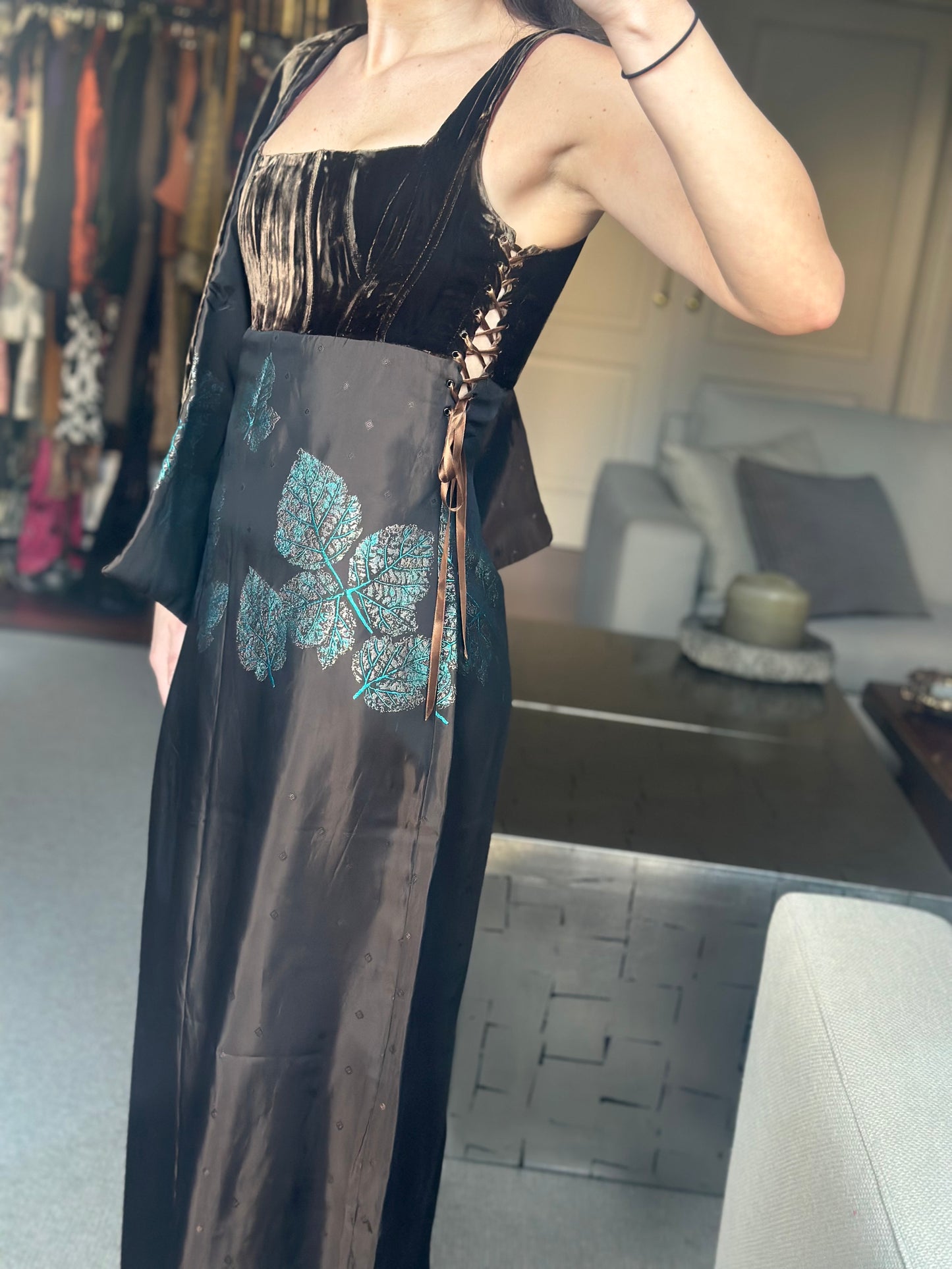 Vestido corpiño velvet