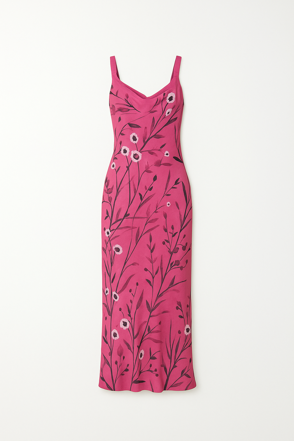 Vestido tropical rosa