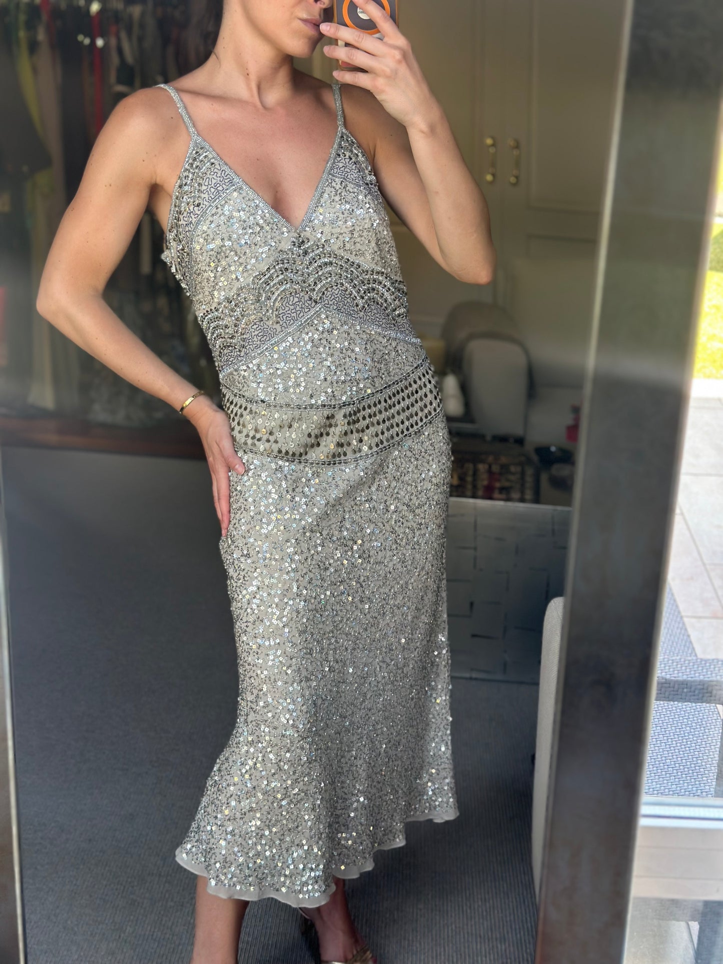Vestido pedrería 20s