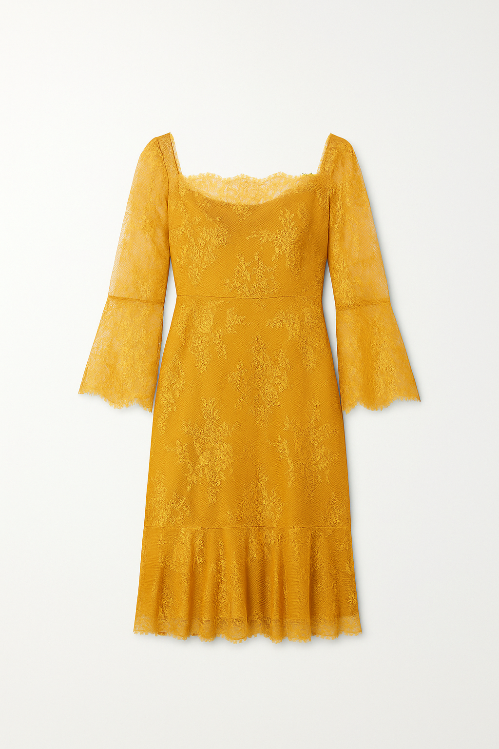 Vestido encaje naranja