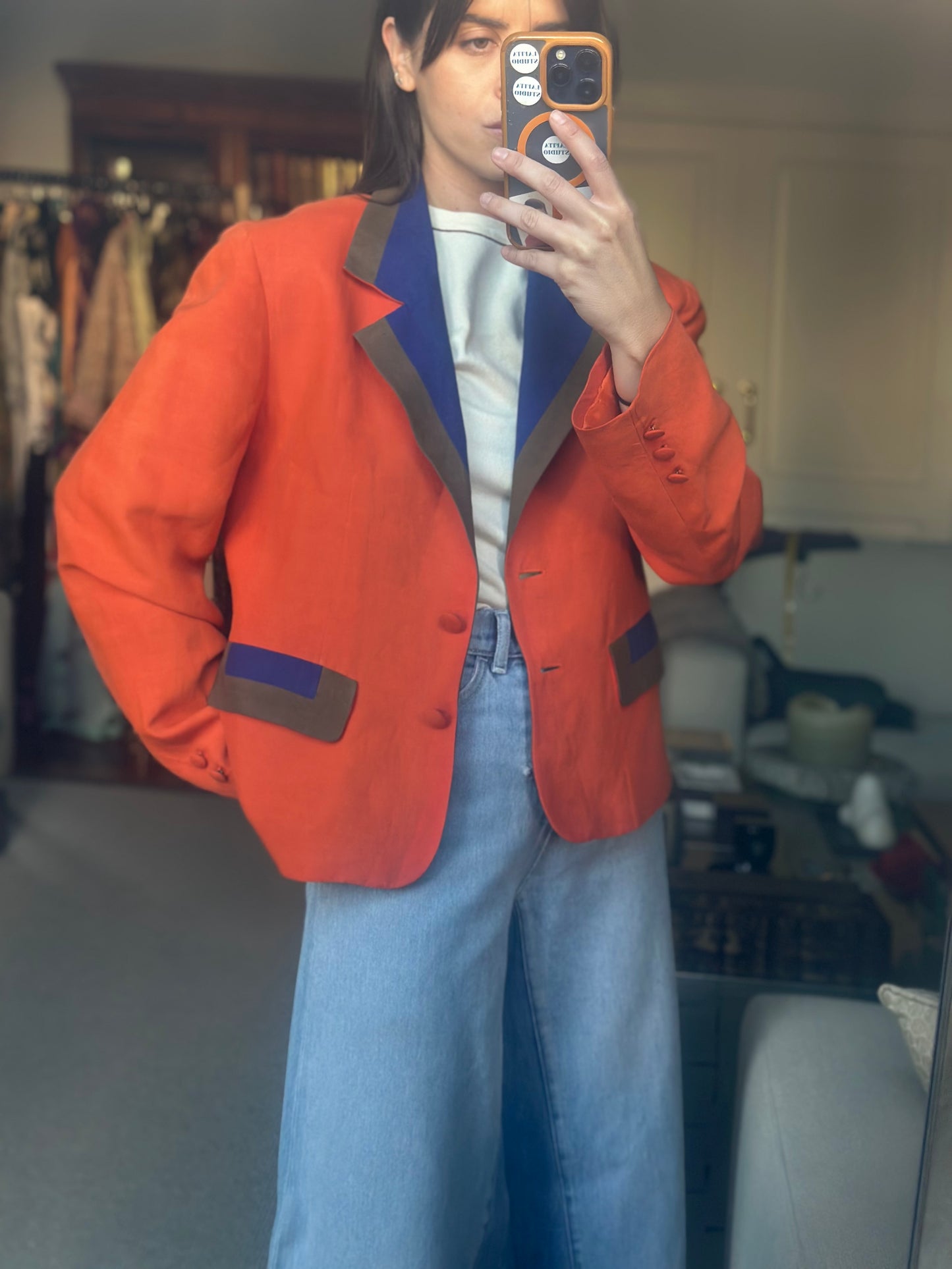 Blazer bicolor Valentino