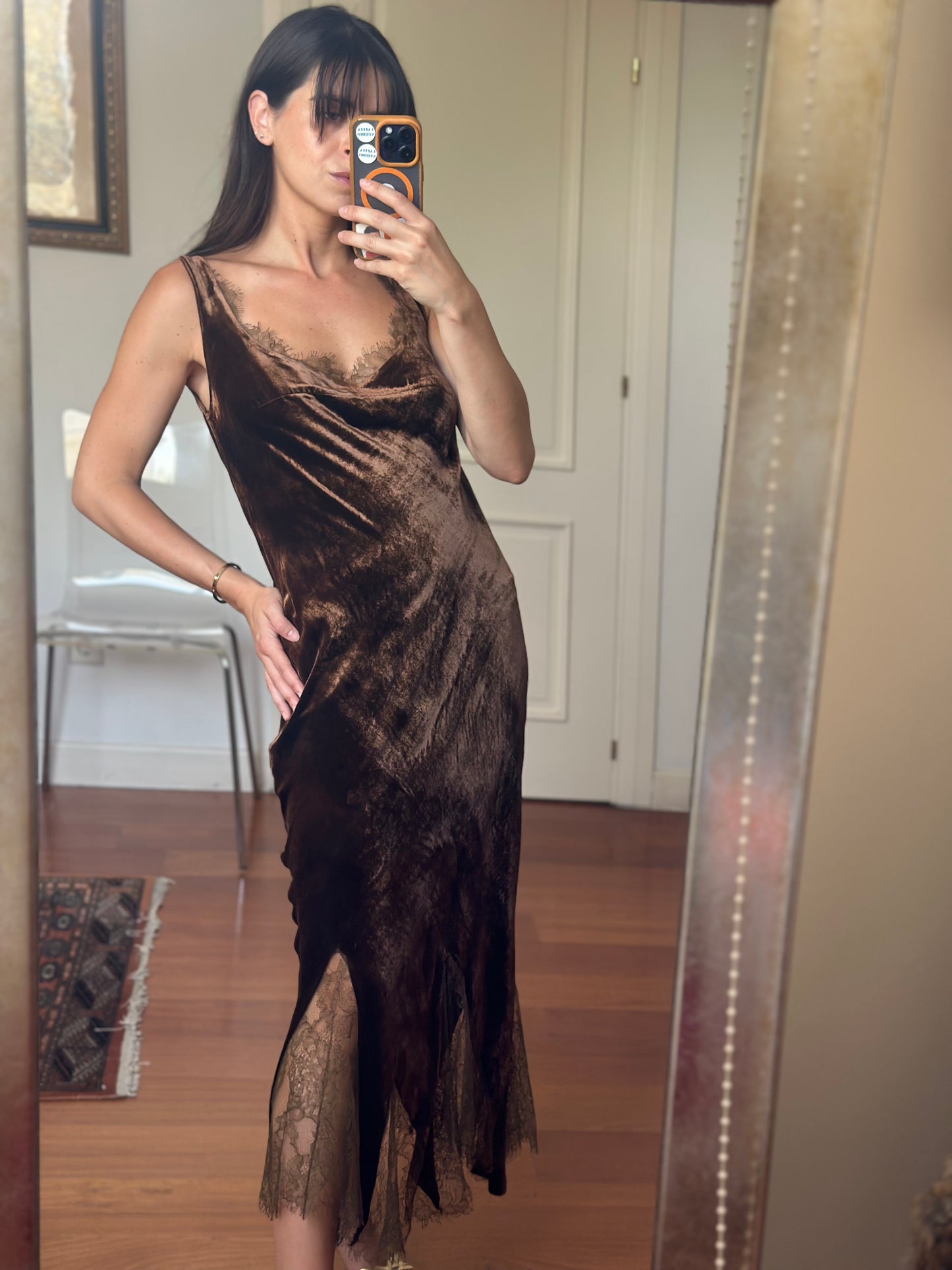 Vestido Velvet chocolate