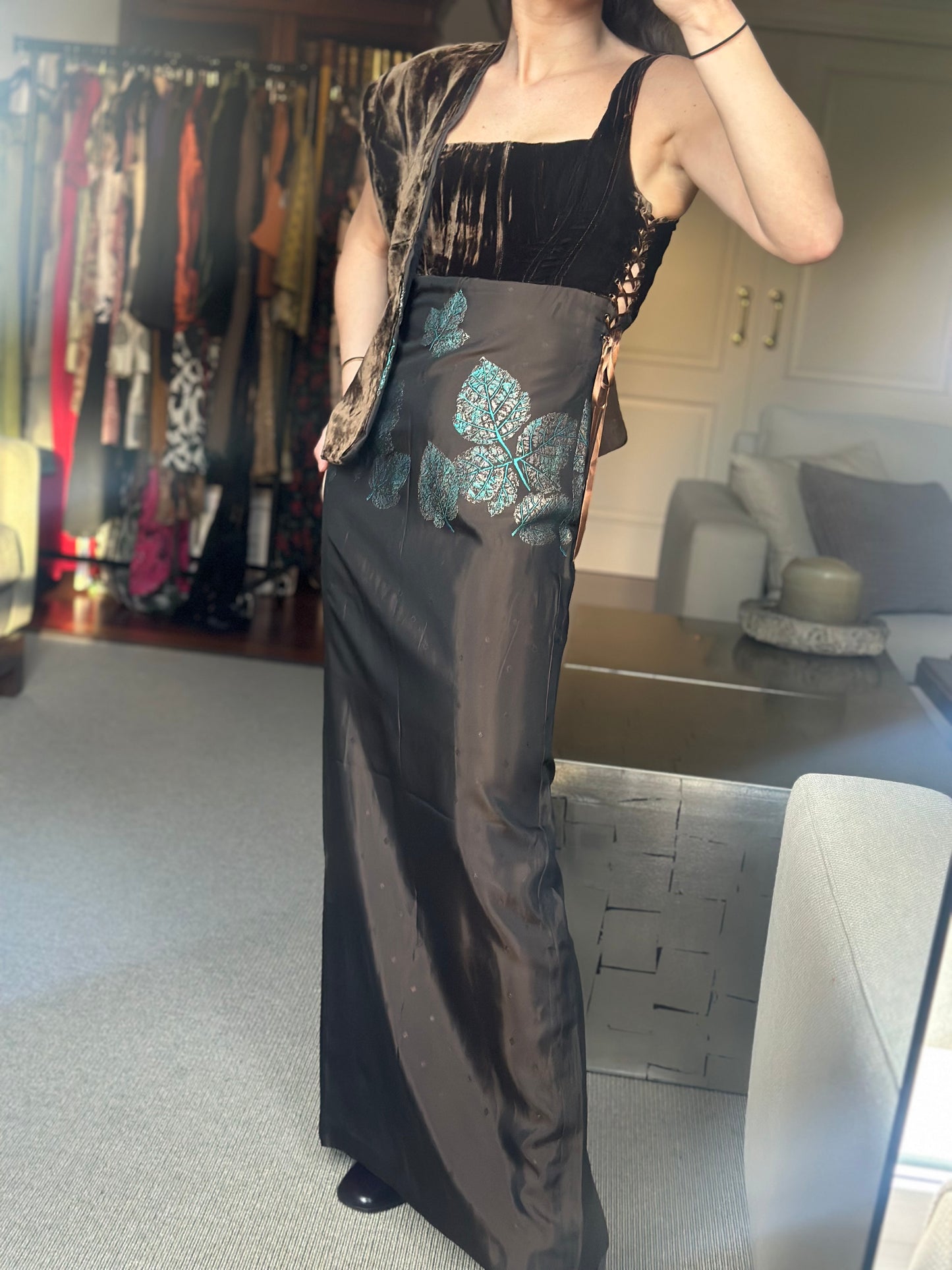 Vestido corpiño velvet