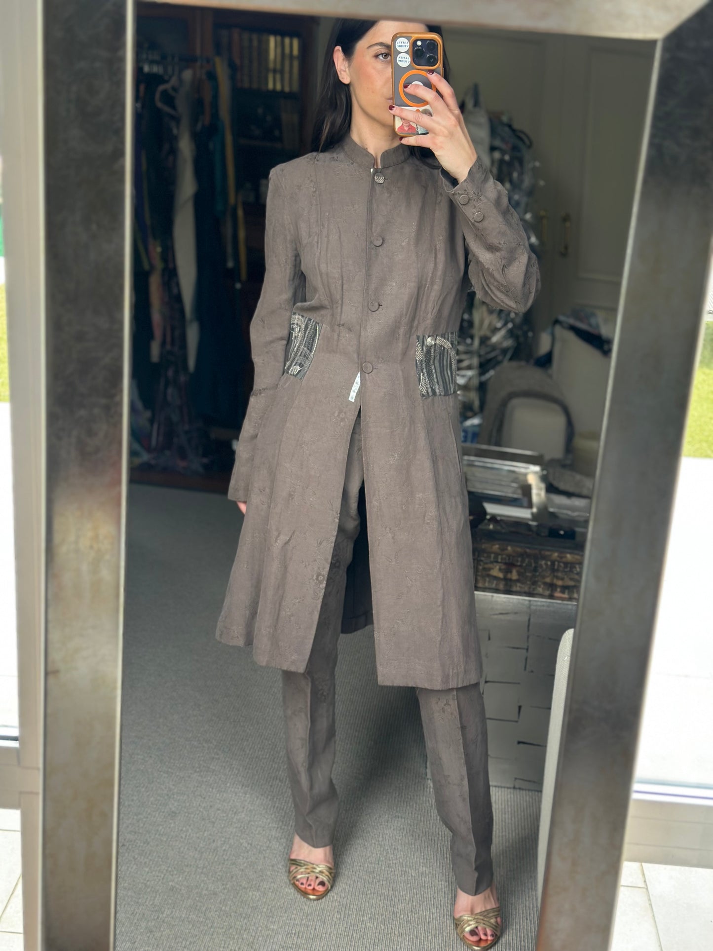 Total look kimono jacquard