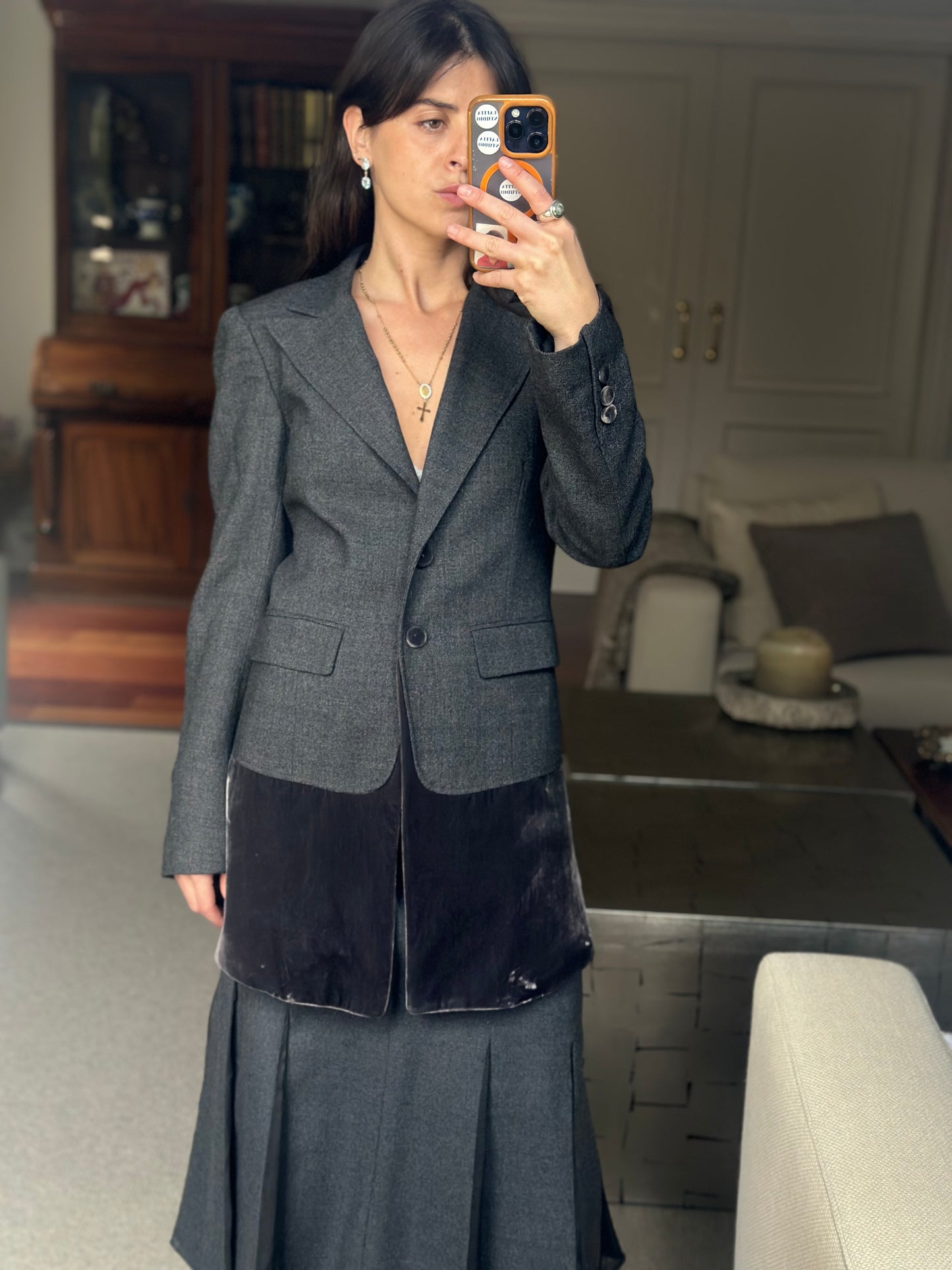 Blazer combinado Velvet