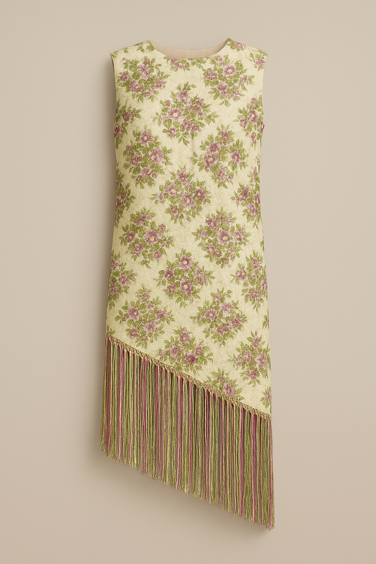 Vestido vintage flecos