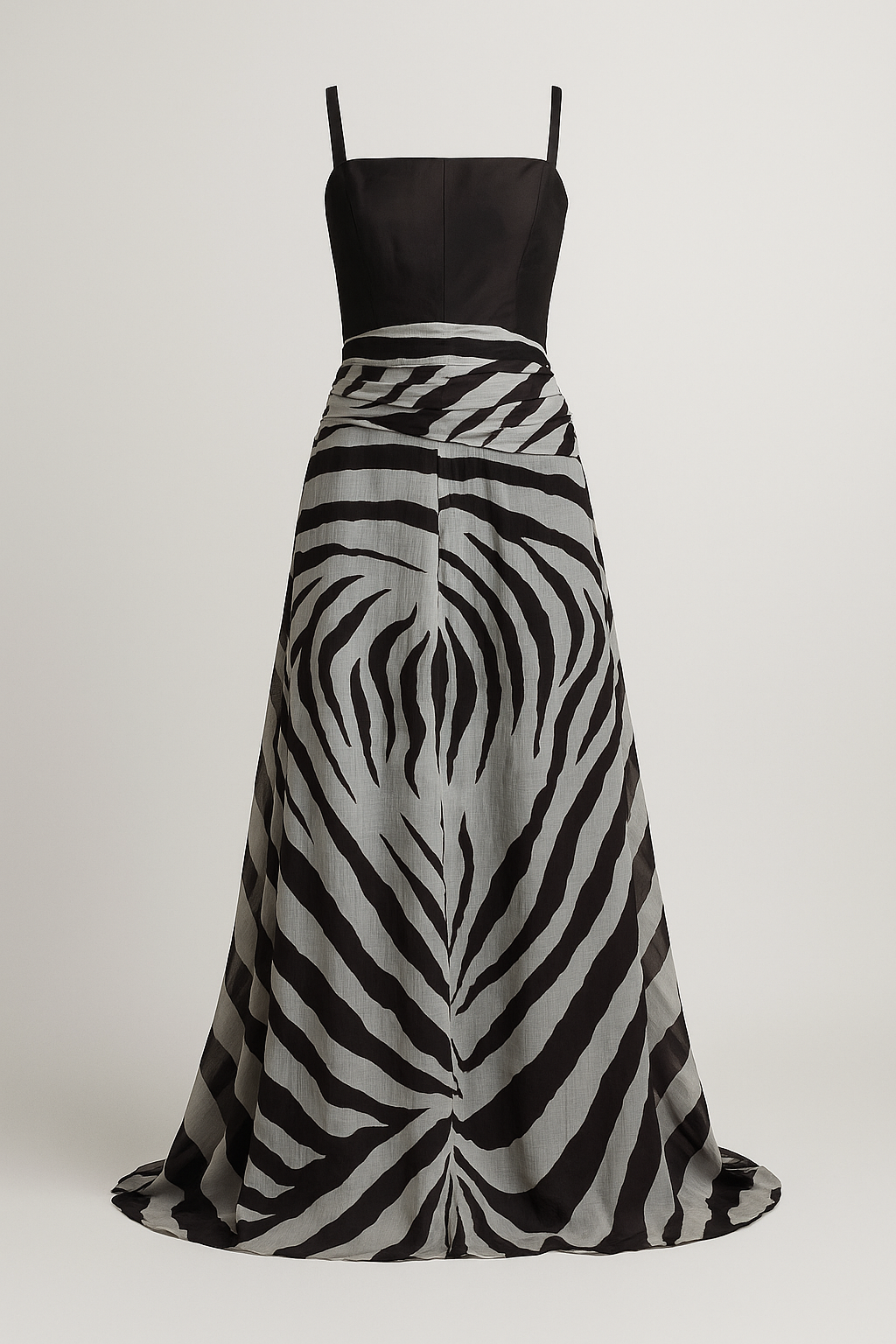Vestido maxi organza