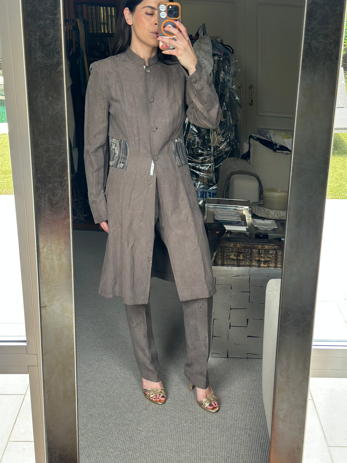 Total look kimono jacquard
