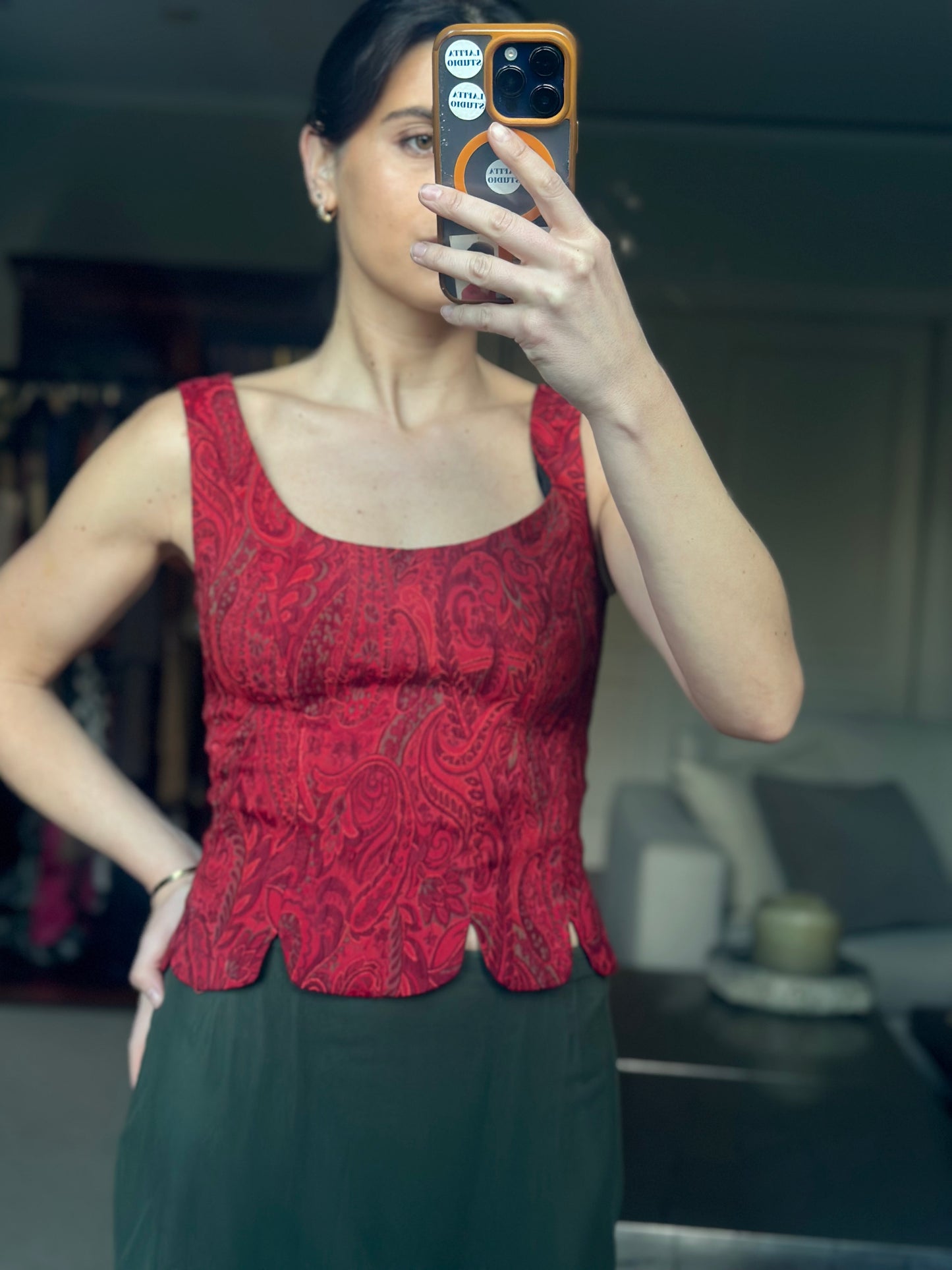 Corpiño  estampado Lazos