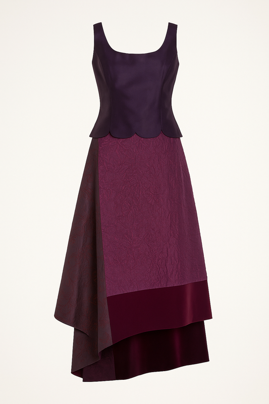 Total look texturas morado