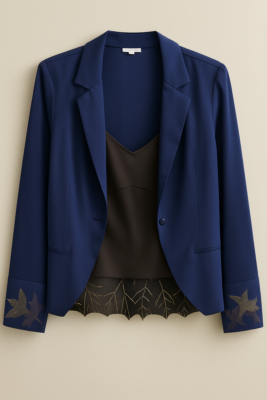 Top plumas con blusa seda