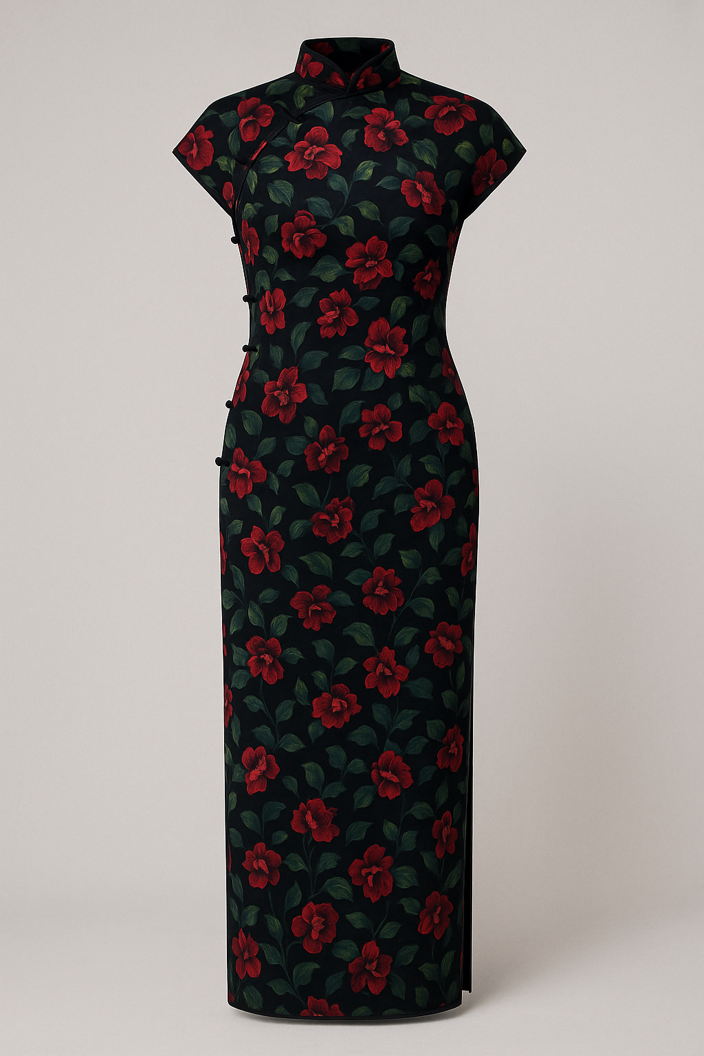 Vestido asiatico floral