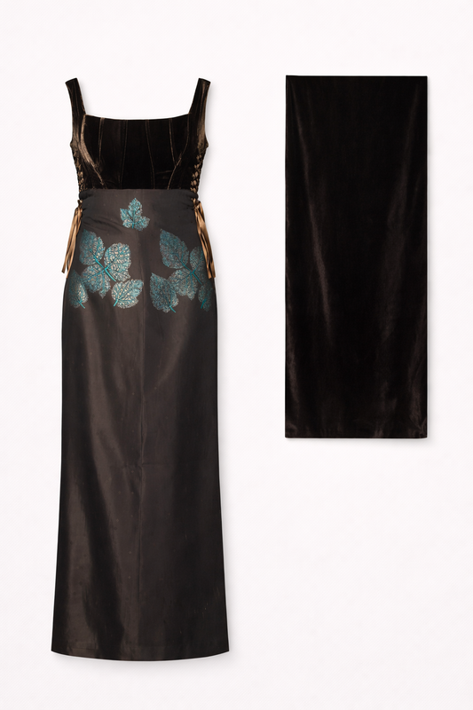 Vestido corpiño velvet