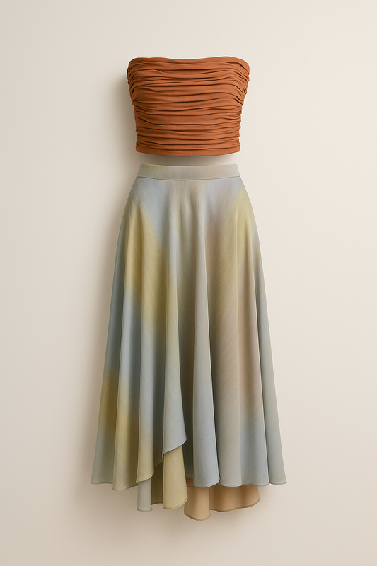 Bustier fruncido