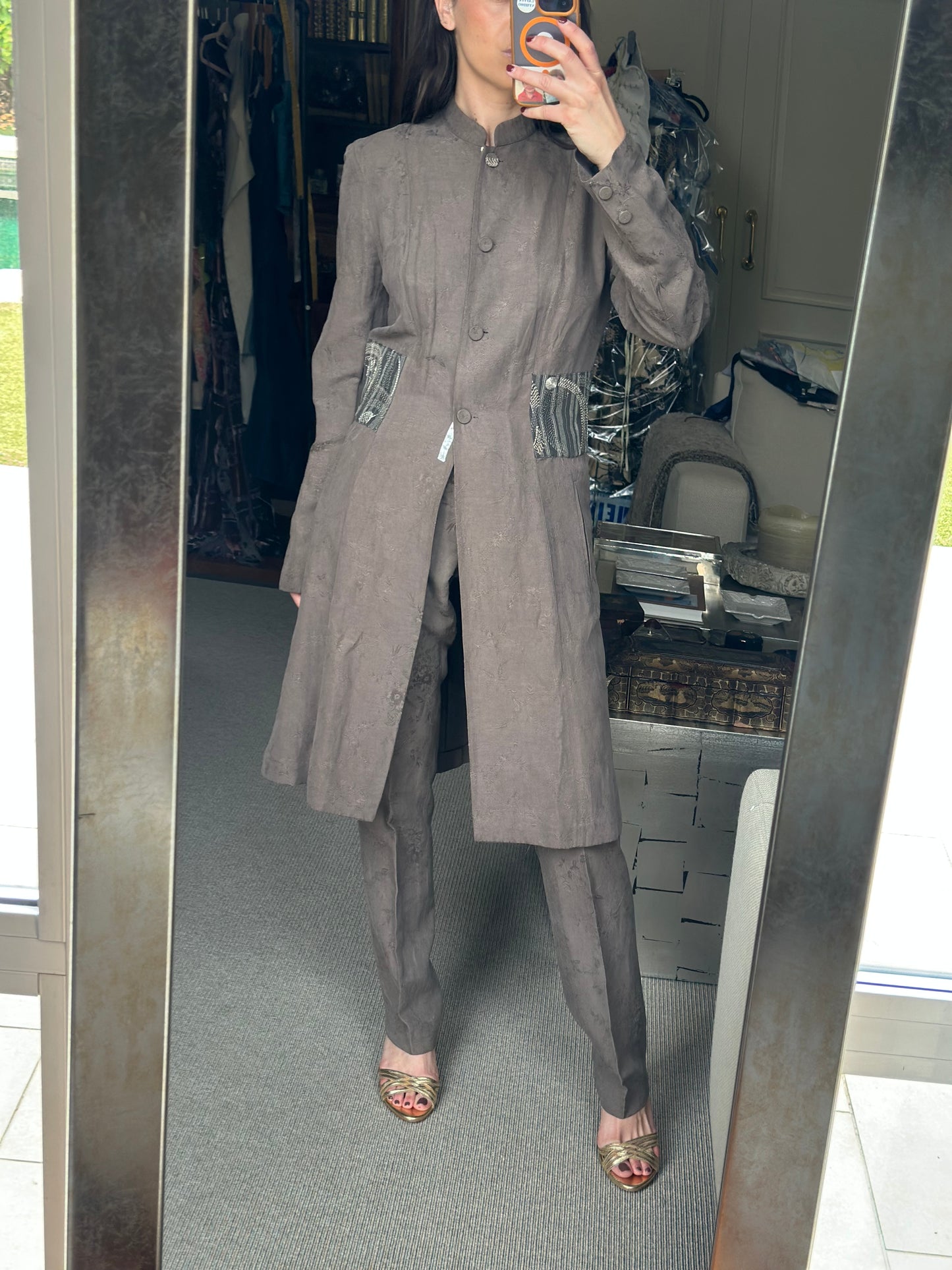 Total look kimono jacquard