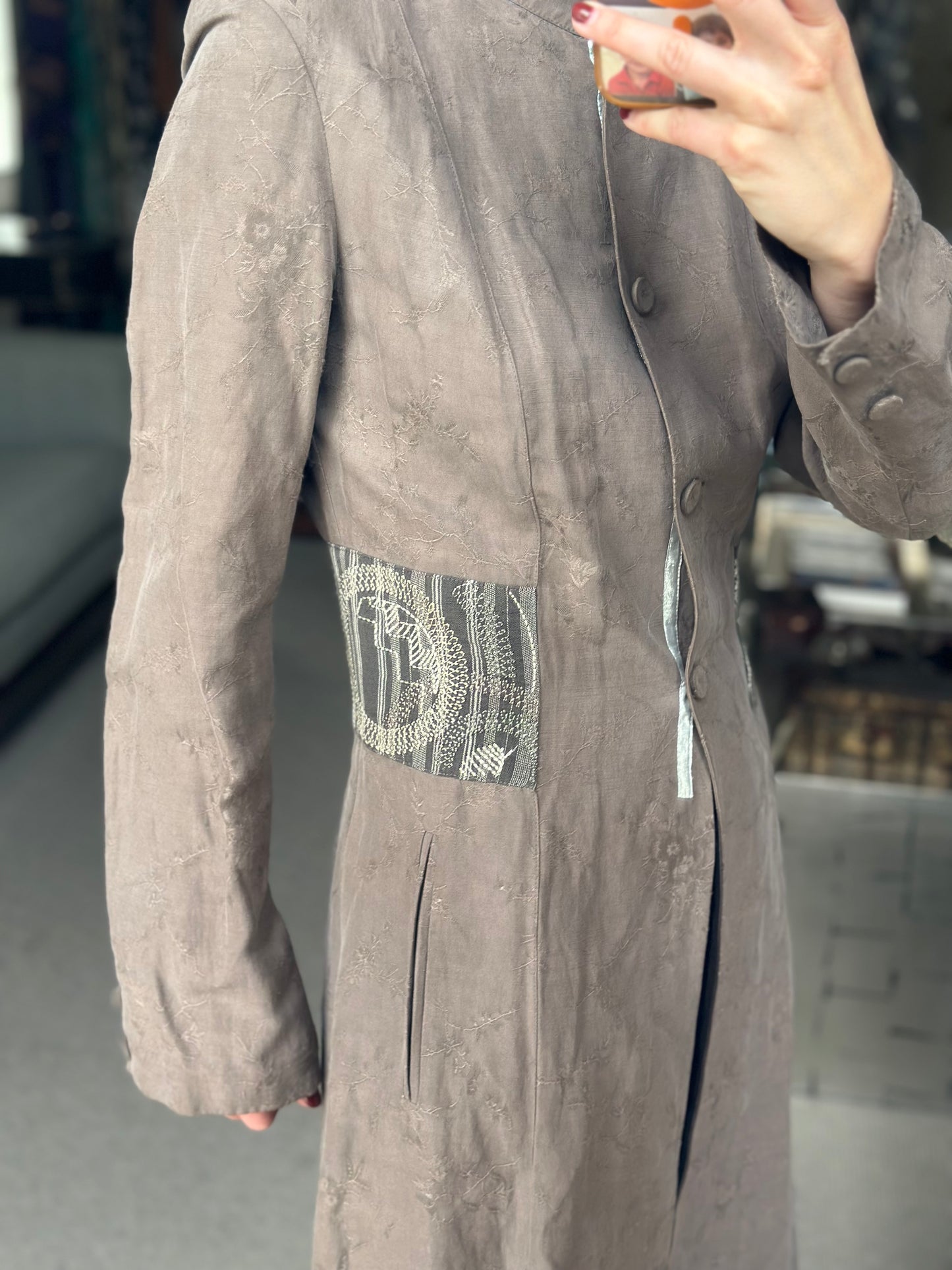 Total look kimono jacquard