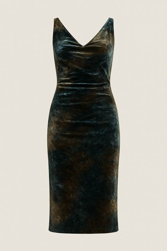 Vestido terciopelo midi