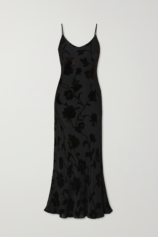 Vestido espalda al aire velvet