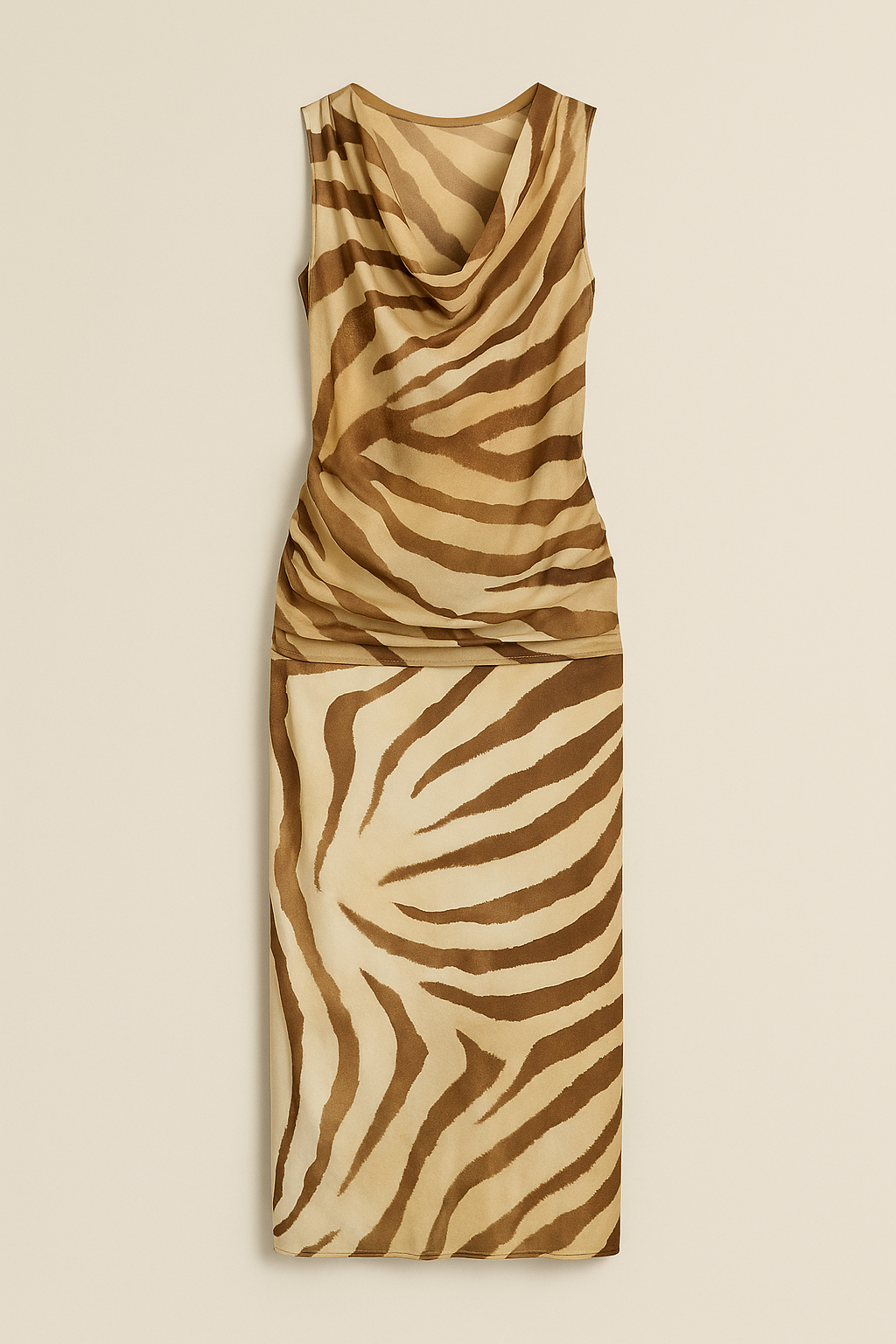 Vestido animal print cebra