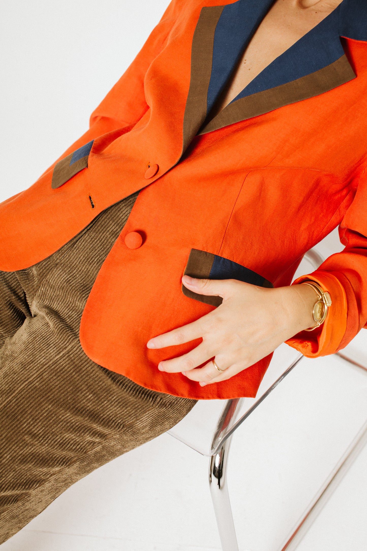 Blazer bicolor Valentino