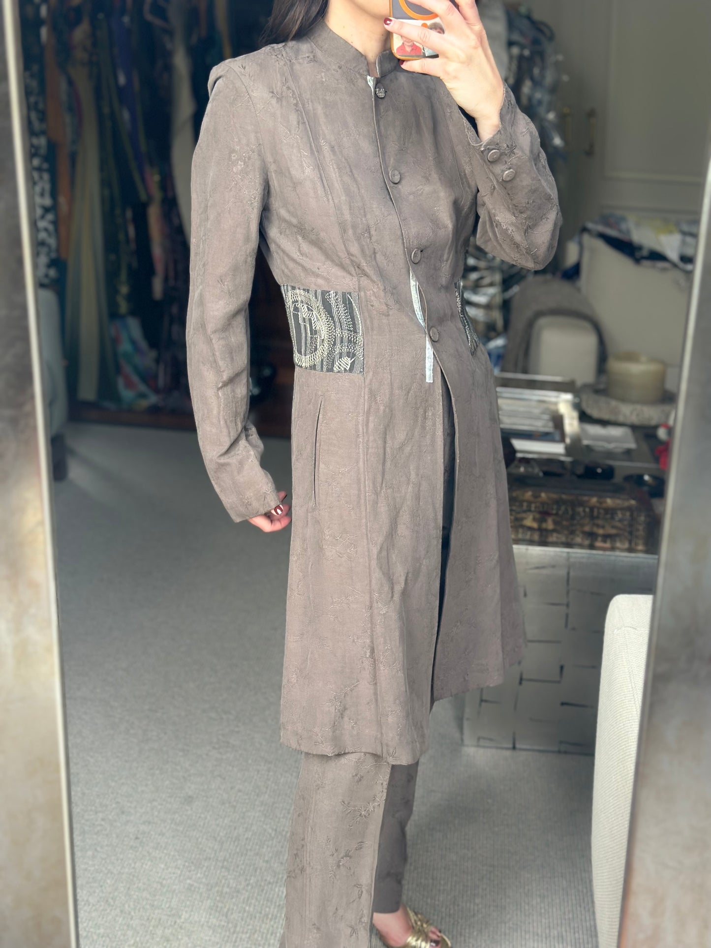 Total look kimono jacquard