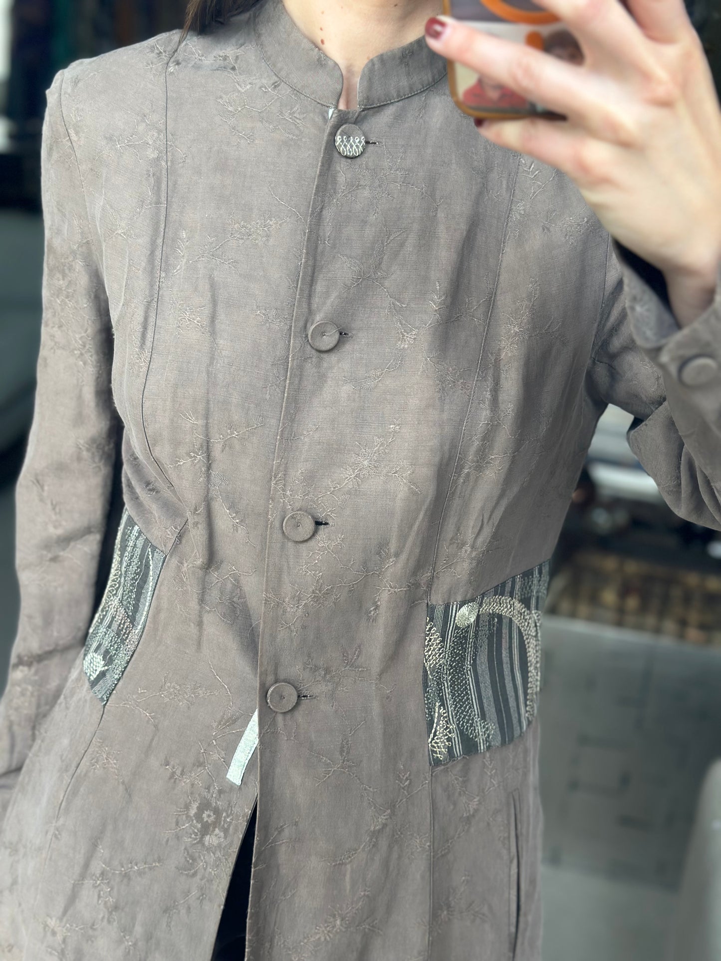 Total look kimono jacquard