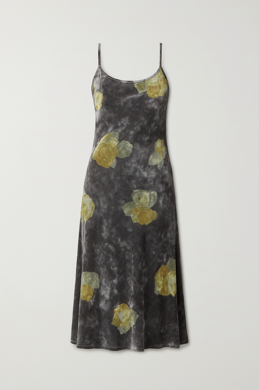Vestido velvet gris