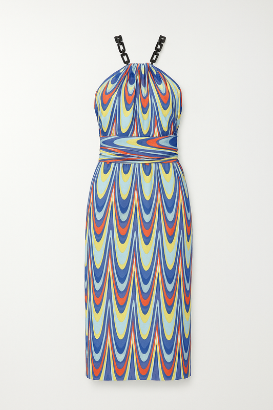 Vestido geometrico missoni