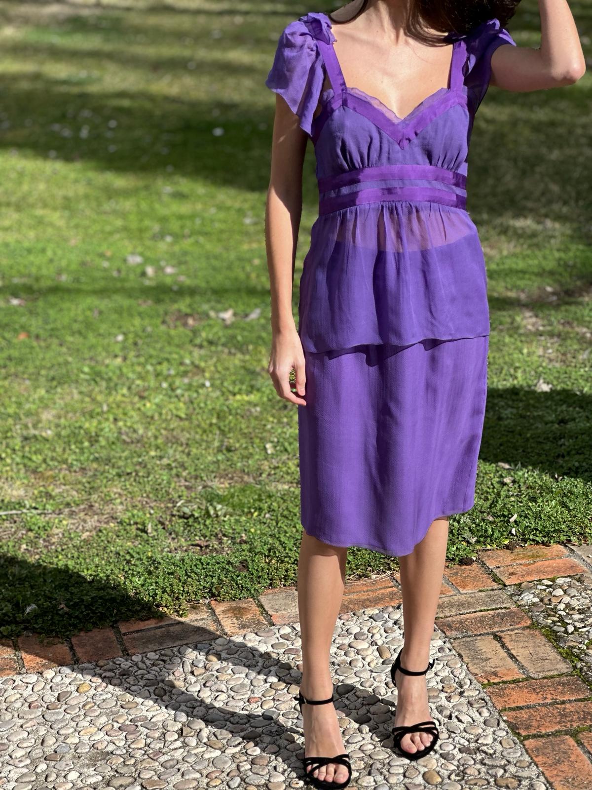 Total look morado - Valentino