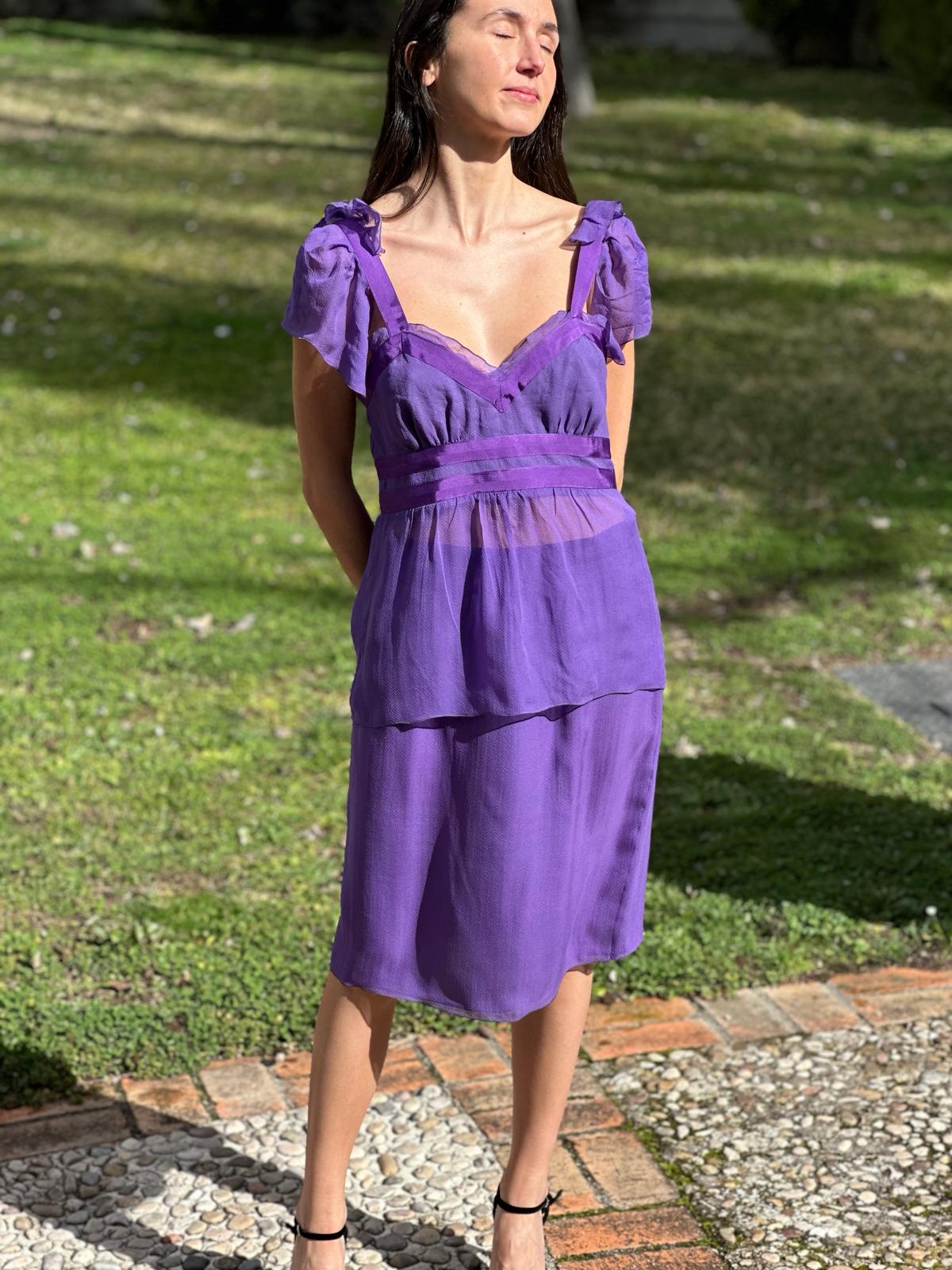 Total look morado - Valentino