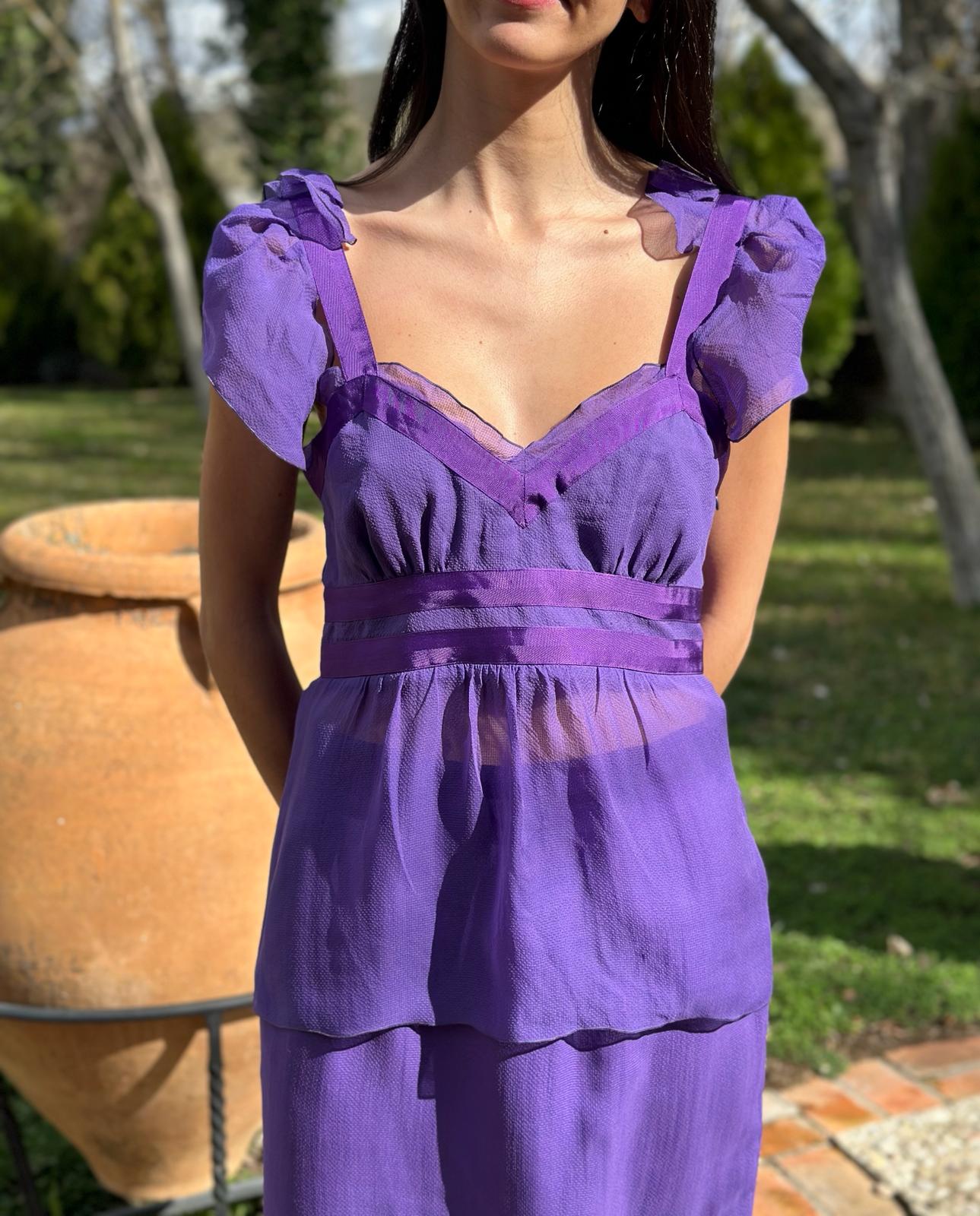 Total look morado - Valentino