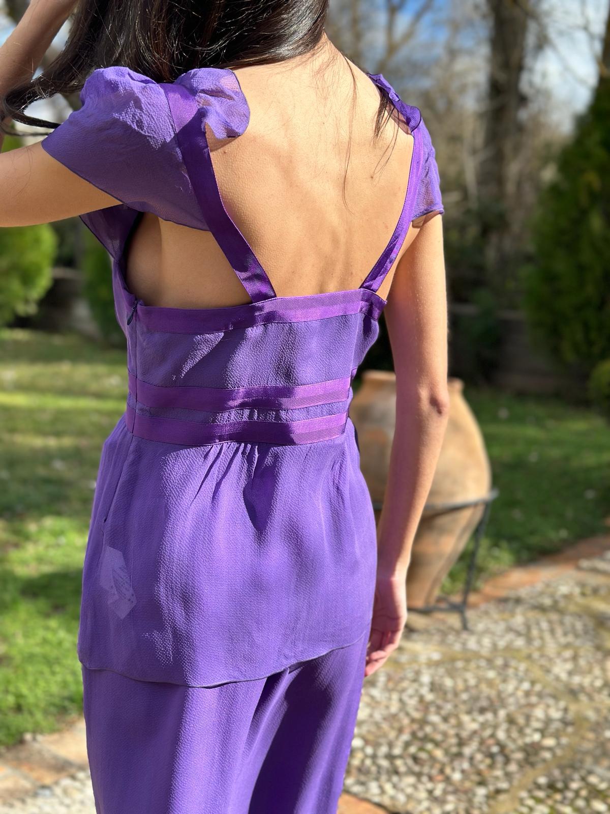 Total look morado - Valentino